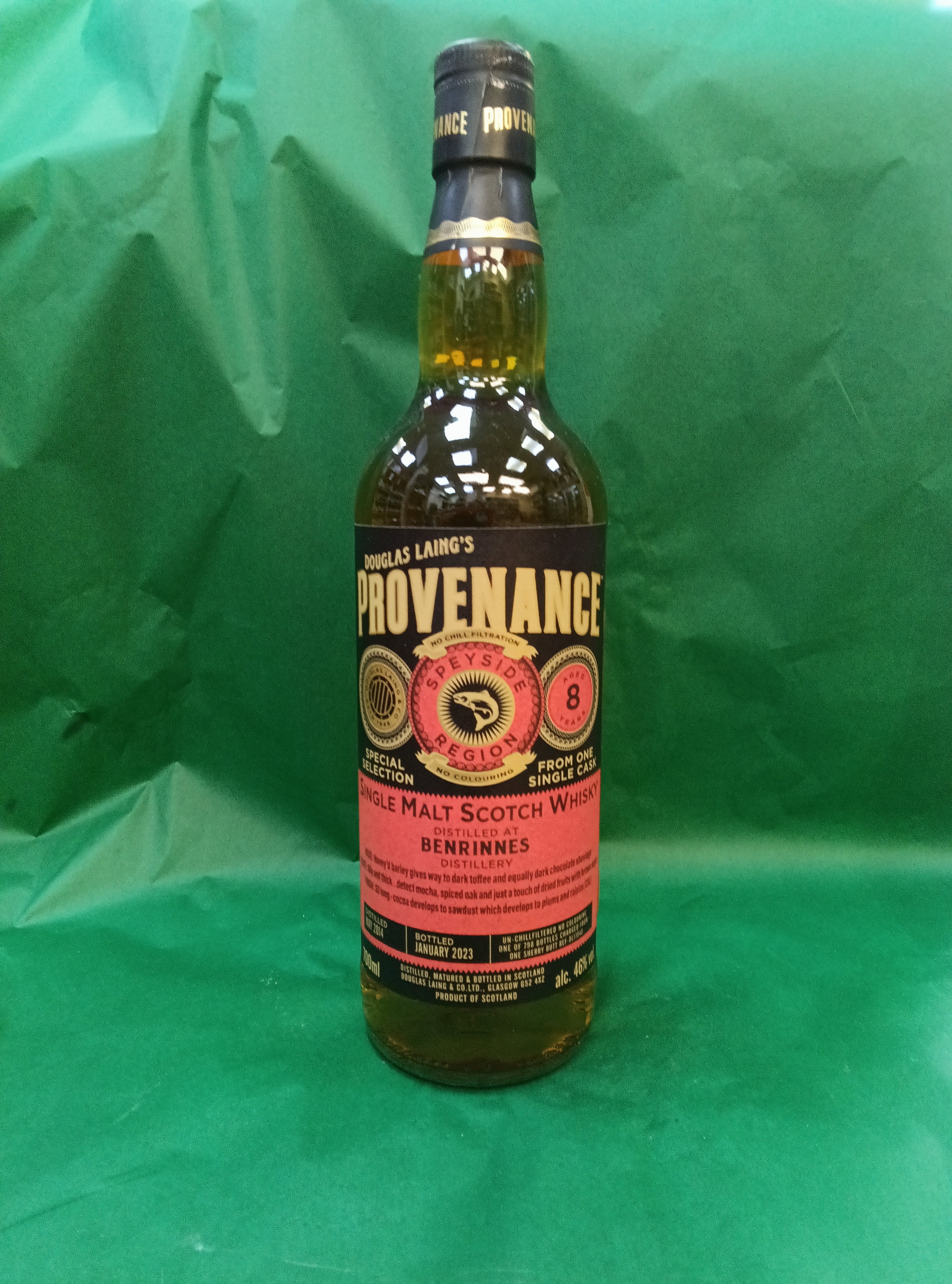 Provenance Benrinnes 8 year old