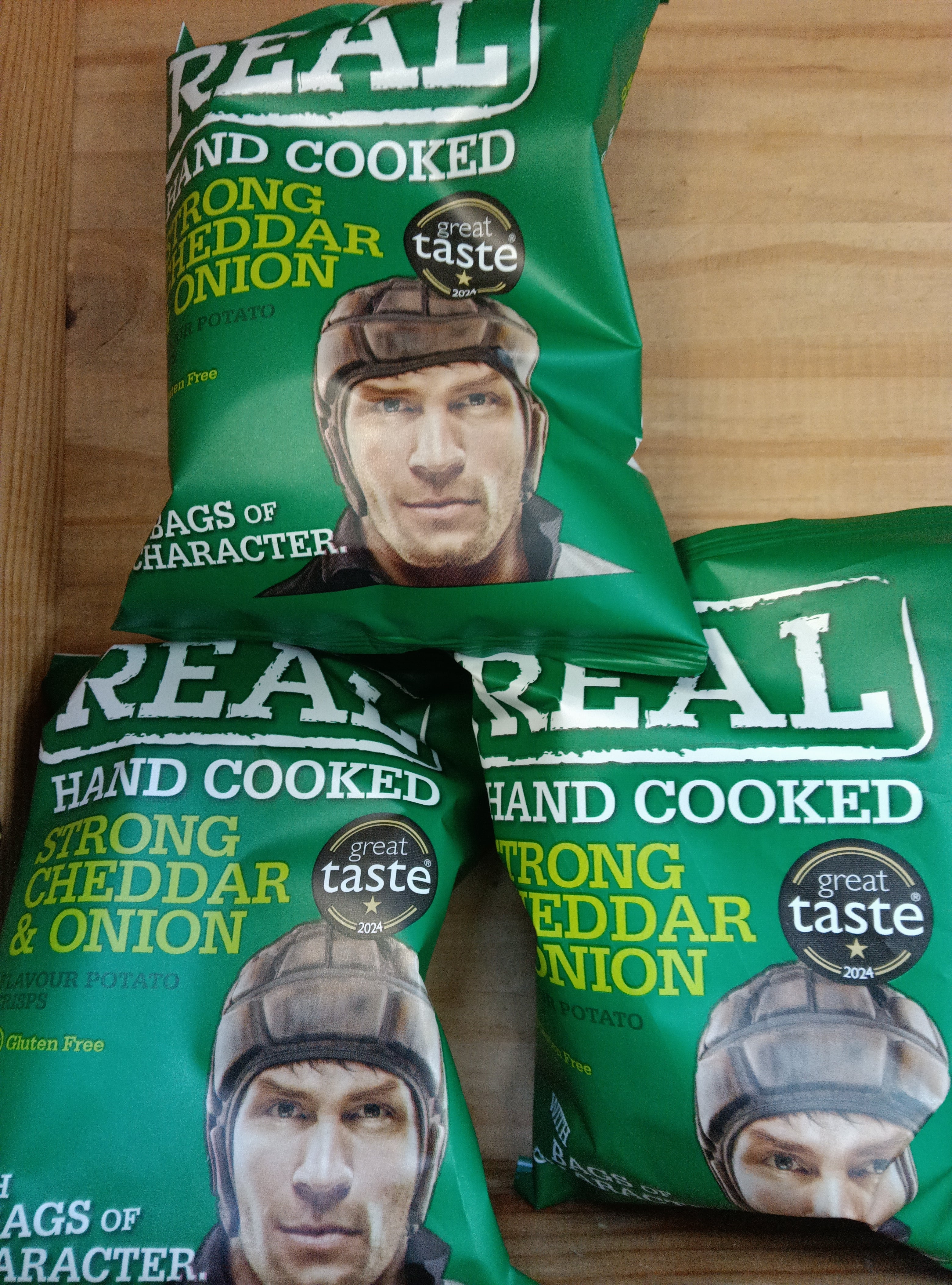 Real Hand Cooked Strong Cheddar & Onion